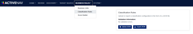 Classification Rules - Upload and Export