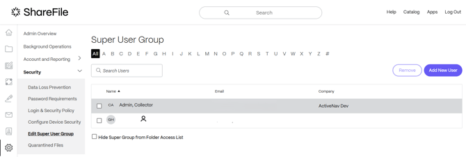 ShareFile - Admin - Super User Group