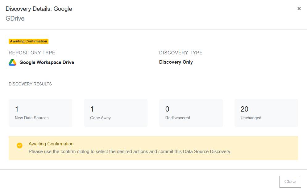 Discovery Management - Data Source Discovery