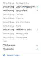 Queue Management - Manage Groups Menu