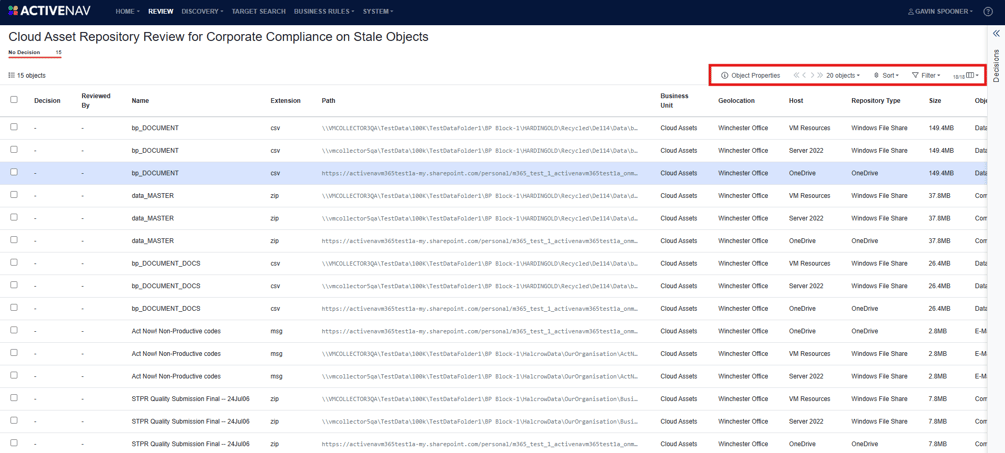 Exploring the Review Interface
