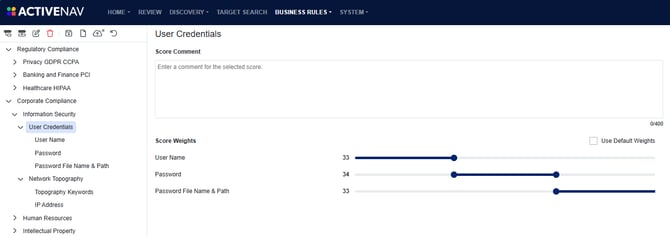Score Builder - Weighting