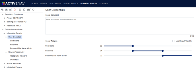Score Builder - Weighting