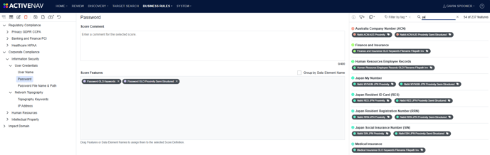 Score Builder - Rule Assignment