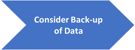 Consider Back-up of Data